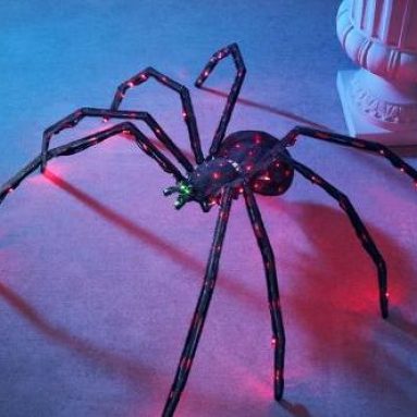 Inch Twitching Lighted Spider