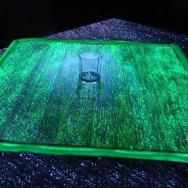 Luminous Fiber Optics Table Runner