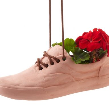 terracotta shoe planter