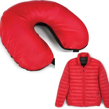 The Traveler’s Down Jacket Pillow