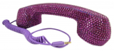 Purple Crystal Rhinestone Handset