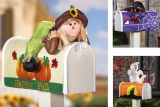 Fall & Halloween Decorative Stuffable Mailbox Cover