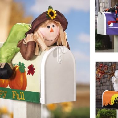 Fall & Halloween Decorative Stuffable Mailbox Cover