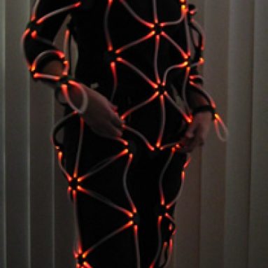 Costume with multi-color LEDs
