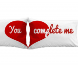 You Complete Me Heart Pillow Cases