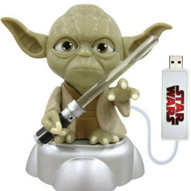 USB Yoda with Illuminated Light Saber