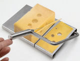 Stainless Steel Board with Cheese Slicer