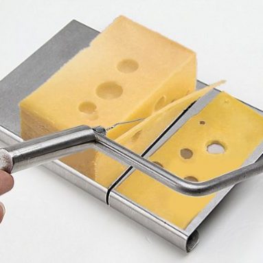 Stainless Steel Board with Cheese Slicer
