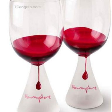 Vampire wine glasses set