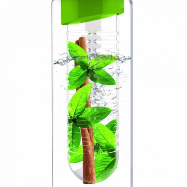 Flavour It Glass Water Bottle with Fruit Infuser