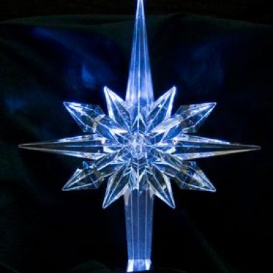 Reflections White Pulsing LED Tree Topper