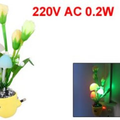 Colors Mushroom Flower Structure LED Changing Light Night Lamp