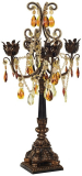 Bronze and Gold Four Taper Candle Candelabra