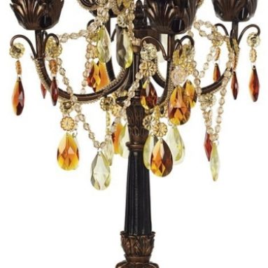 Bronze and Gold Four Taper Candle Candelabra