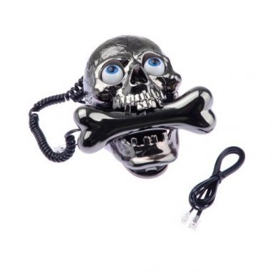 Skull Skeleton Cored Telephone