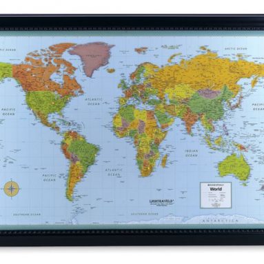 Lighted World Travel Map