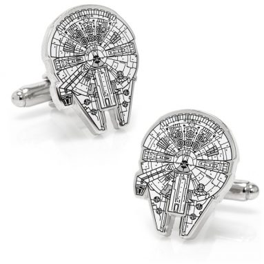 Star Wars Millenium Falcon Blue Print Cufflinks