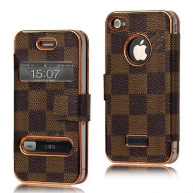 Wallet Leather Flip Case for Iphone 4 4s