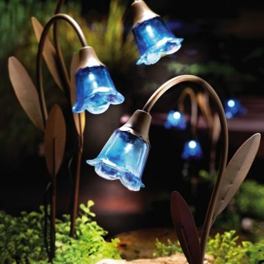 Blue Bell Stake Solar Lawn Lights