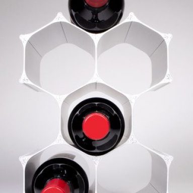 Modular Wine Rack 6 Bottle Silver