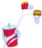Fast Food Earbud and Cord Wrapper Set