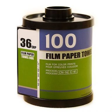 Film cartridge design tissue box