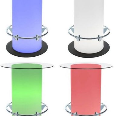 Lighted Poolside Bistro Table