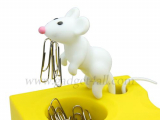 Mouse And Cheese Paper Clips holder + Pen Holder