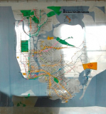 New York City Subway Map Shower Curtain