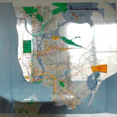 New York City Subway Map Shower Curtain