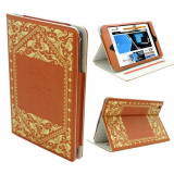 Brown Book Style Leather Case for Apple iPad Mini