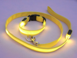 LED Flashing Lights Dog Collar and Leash