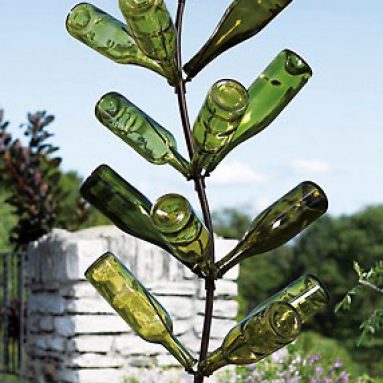 Sunflower Bottle Tree Garden Decor