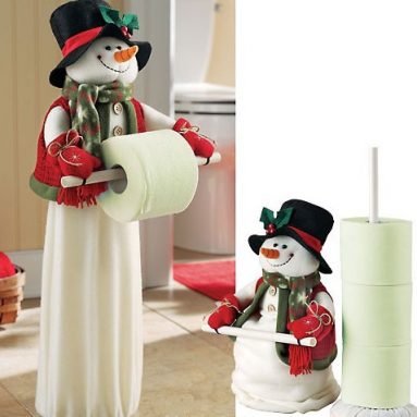 Snowman Collapsible Toilet Paper Holder