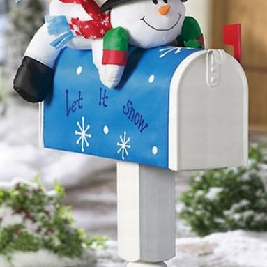 Stuffable Snowman Mailbox Cover