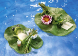Floating Frog Pair On Lilypads Pond Decorations