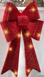 Red Sparkling Christmas Holiday Bow