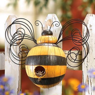 Bumblebee Birdhouse Feeder