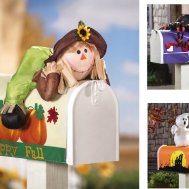 Fall & Halloween Decorative Stuffable Mailbox Cover