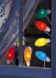 Christmas Bulb Stick-on Light Up Gel String Lights