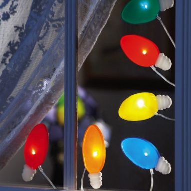 Christmas Bulb Stick-on Light Up Gel String Lights