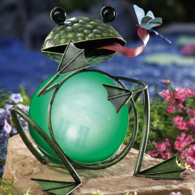 Solar Lighted Decorative Garden Frog