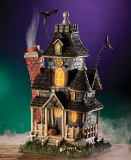 Haunted Smoking Mansion Lighted Halloween Incense Burner