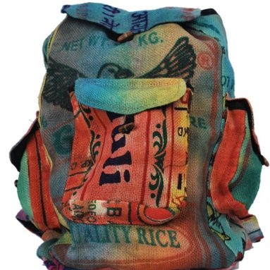 Yogi multi recycled jute backpack