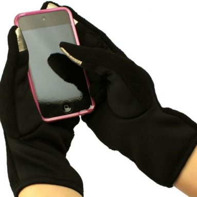 Touch Screen Thumb Index Technology Gloves Black