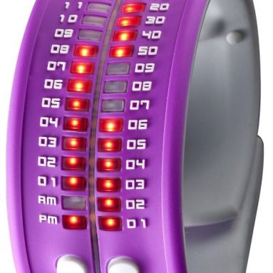 Purple LED Digital Watch