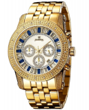 83% Discount: “Krypton” Gold Blue Diamond Watch
