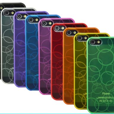 9 x Premium Amzer Circle Cases / Covers for iPhone 5