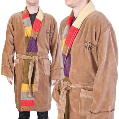 Deluxe Doctor Who 4th Doctory Adult Bathrobe