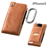 Superhero Characters Synthetic Leather iPhone 5 Case